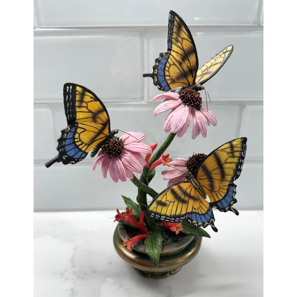 Splendid Swallowtails Stature Figurine Collectible by The Danbury Mint - Picture 1 of 10